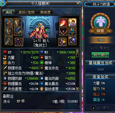 角色属性